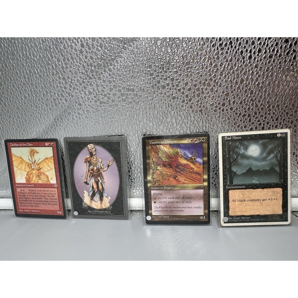magic the gathering lot Bad Moon Zirilan Of The Claw 4 Cards